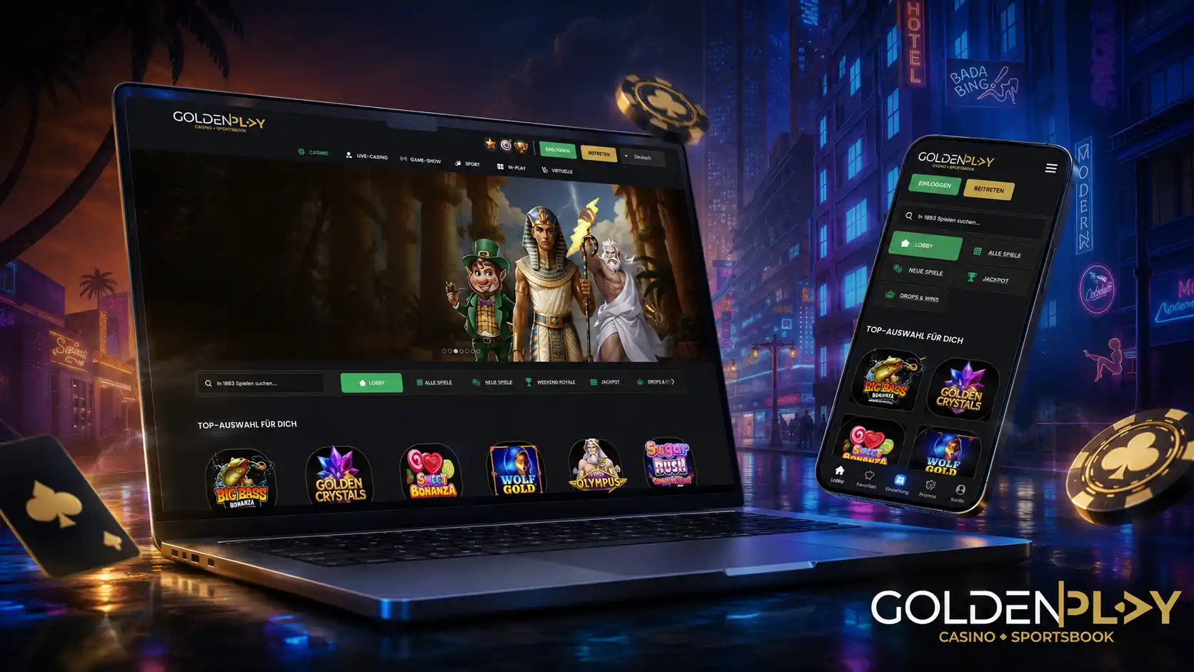 Casino-Spiele bei Golden Play
