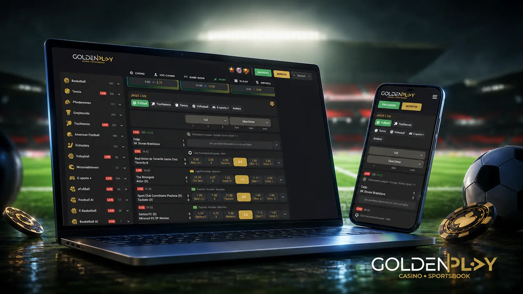 So startest du Golden Play Slots?